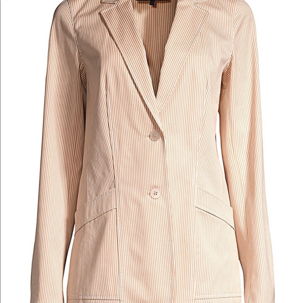 Lafayette 148 New York Boston Micro Stripe Blazer NWT - Picture 6 of 14